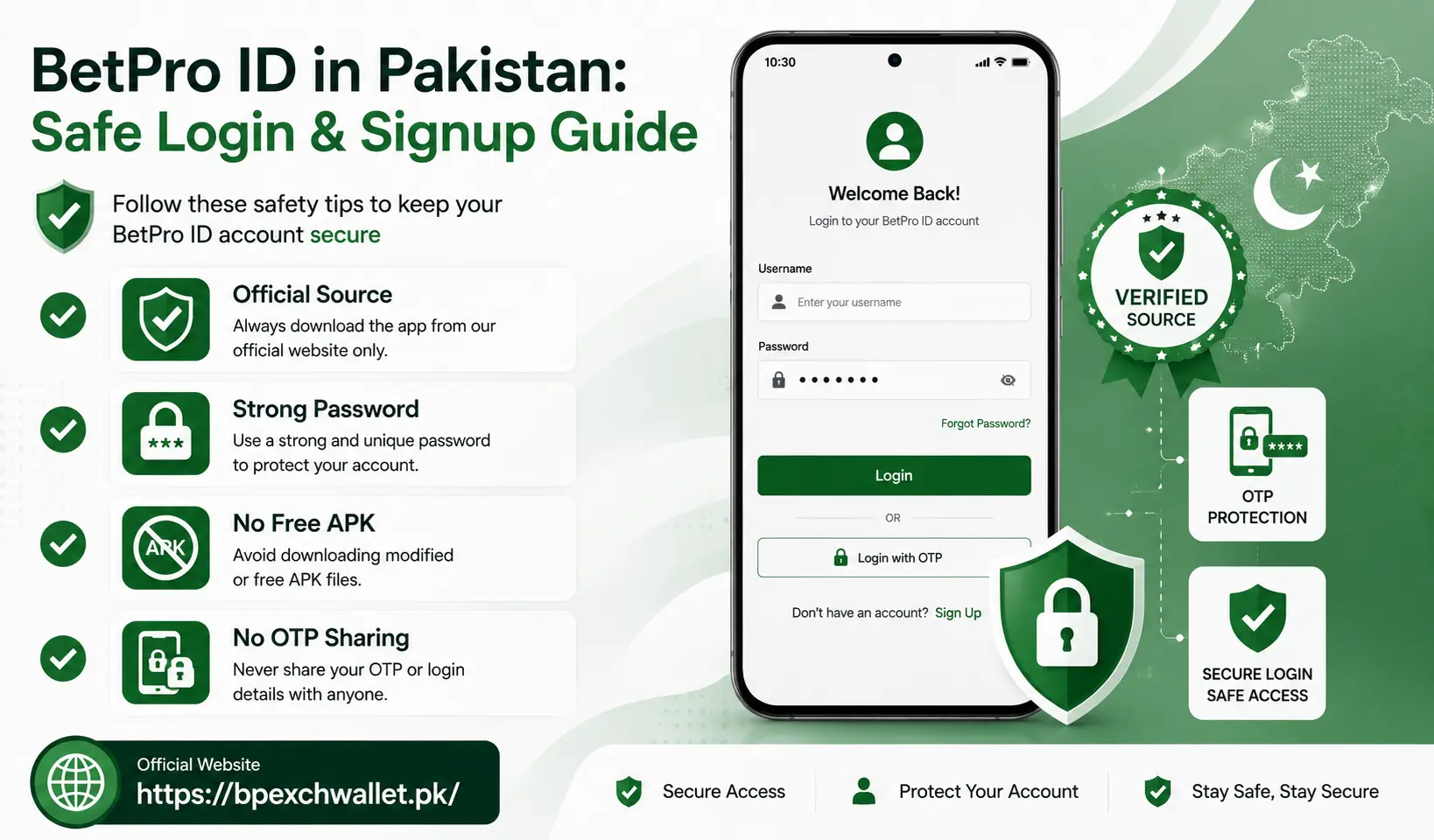 BetPro ID app login safety checklist