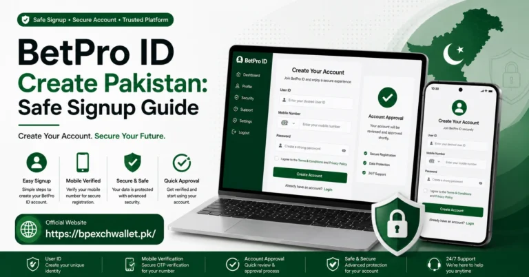 BetPro ID Create Pakistan Guide