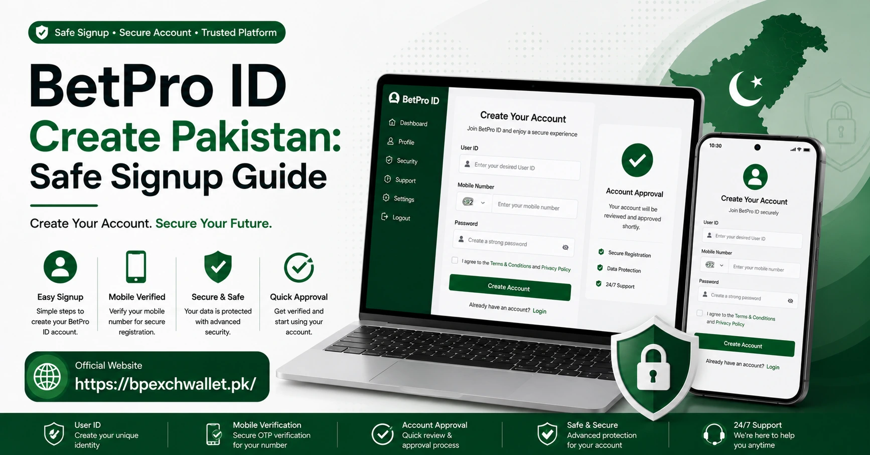 BetPro ID Create Pakistan Guide