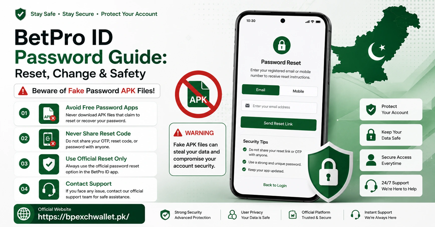BetPro ID Free Password APK Warning