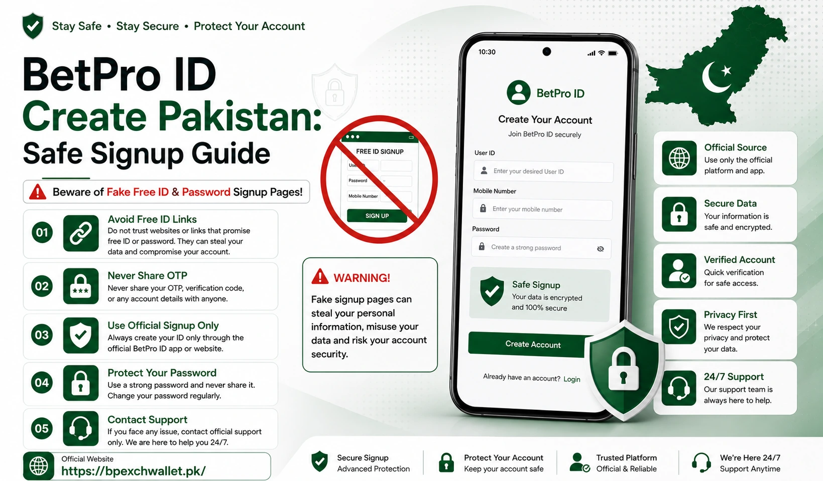 BetPro ID Free Signup Warning