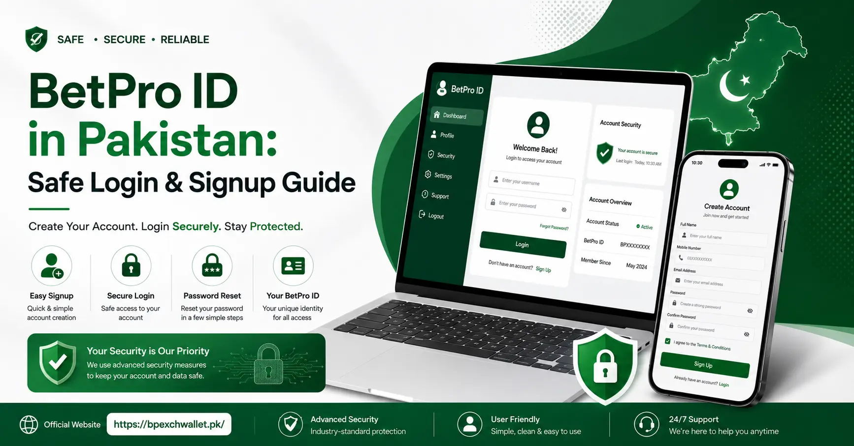 BetPro ID in Pakistan login guide