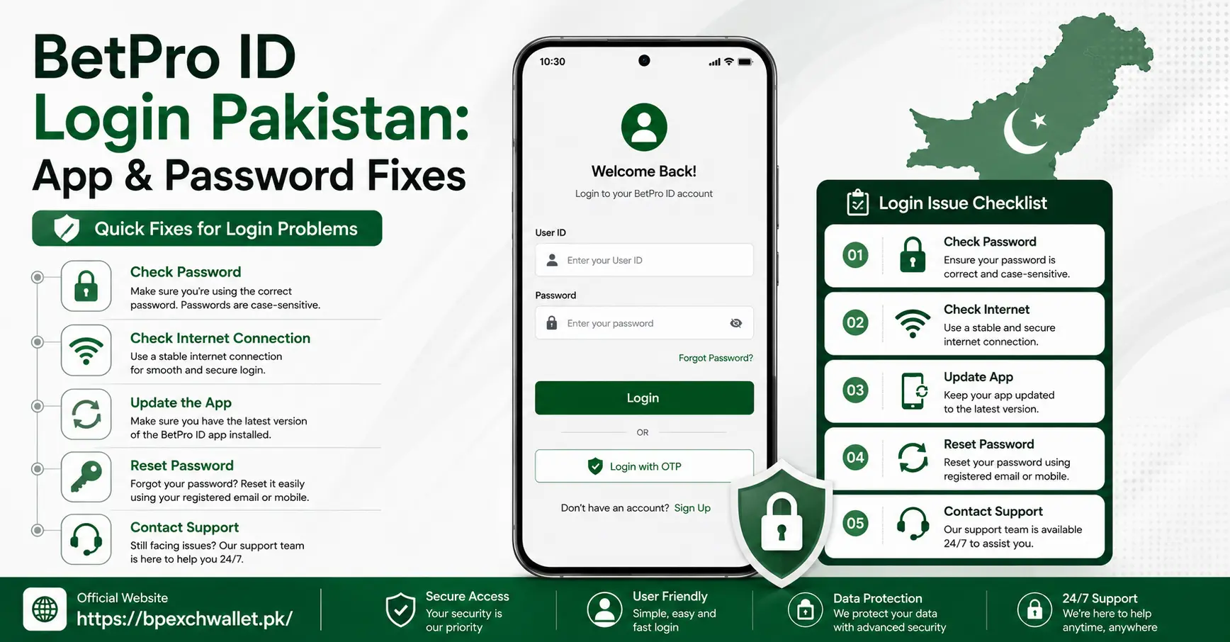 BetPro ID Login Problem Fixes
