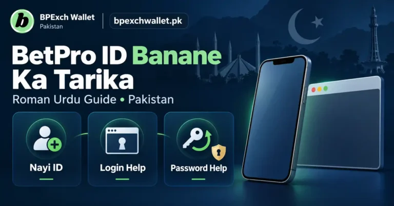 BetPro ID banane ka tarika Roman Urdu guide for Pakistan users