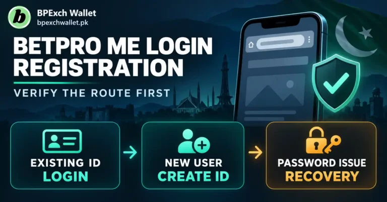 BetPro Me Login Registration safe route verification guide