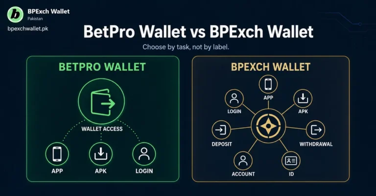 BetPro Wallet vs BPExch Wallet comparison for app account and task routing