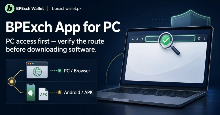 BPExch app for PC browser access guide for Pakistan users